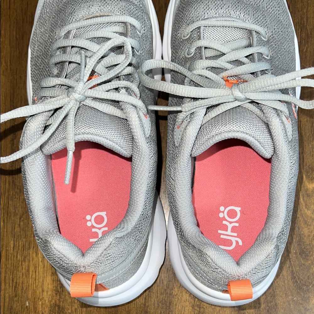 Ryka Gray and White Women's Sneakers - Picture 9 of 14